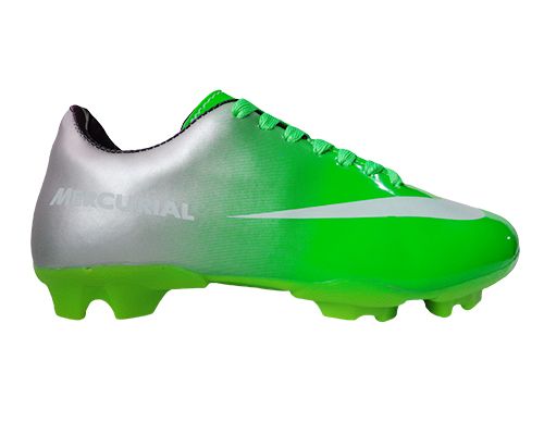 Chuteira Nike Mercurial Vortex Verde e Prata MOD:10702