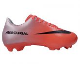 Chuteira Nike Mercurial Vortex Salmão e Prata MOD:10703