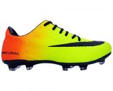 Chuteira Nike Mercurial Verde Limão e Laranja MOD:31008